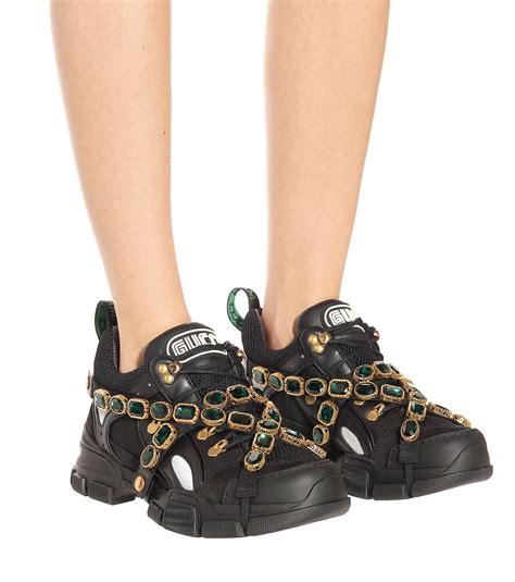 gucci sneakers flashtrek black|gucci flashtrek diamond.